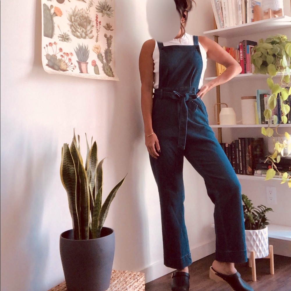 Denim overalls!